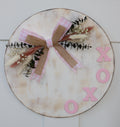 Handmade Farmhouse XOXO Wooden Door Hanger
